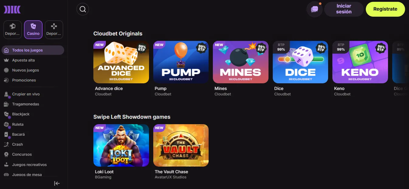 Cloudbet – recompensas en efectivo